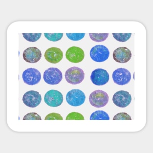 Polka Dot Paint Pattern Sticker